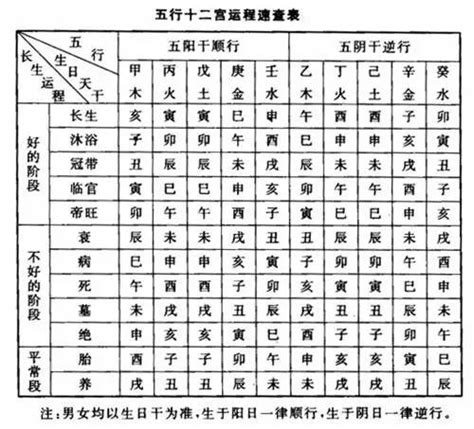 帝旺 衰 病 死 墓 绝 胎 养